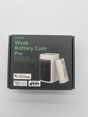 WYZE  Battery Cam PRO 2k Security Outdoor/indoor Camera - White - NEW SEALED