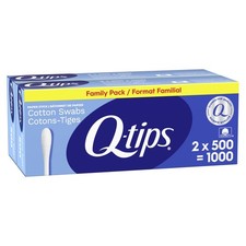 Q-tips Cotton Swabs, 500 Count Pack of 2 500 2 , White