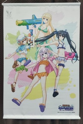 Japanese anime Hyperdimension Neptunia B2 Tapestry Noire Neptune Blanc Vert