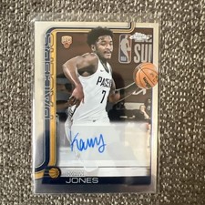Topps 2025-26 Chrome Kam Jones Rookie Autographs #TCAR-KJ Indiana Pacers