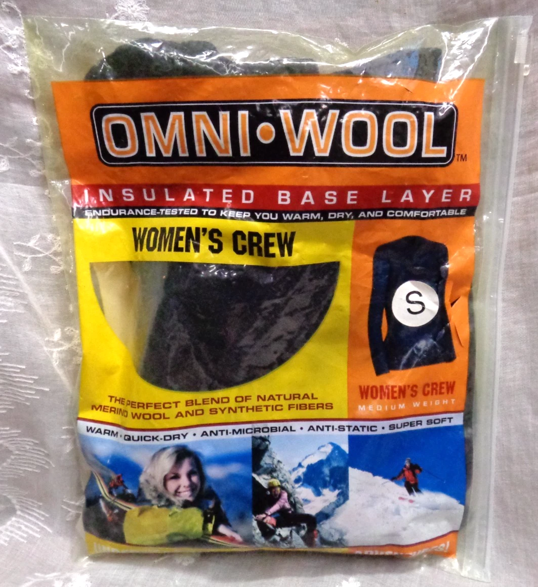 Women's Crew OMNI WOOL Insulated Base Layer Medium Weight Shirt BLACK Princess S
Opens in a new wind