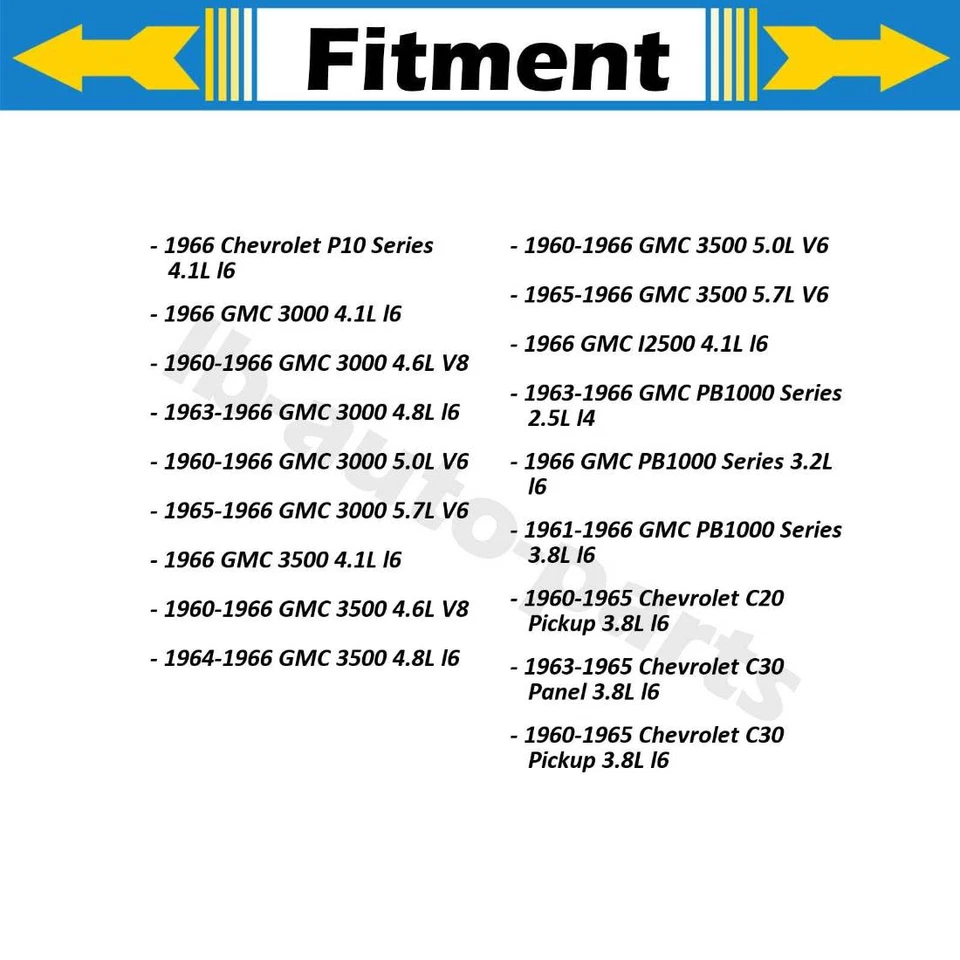 Linha de mangueira de freio dianteiro Sunsong 2 peças para 1963-1965 Chevrolet C30 painel 3.8L - Imagem 3 de 4