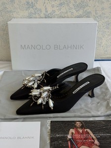 Manolo Blahnik Black Mule | eBay