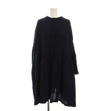 Nestrobe Nest Robe 23SS Omi Sun Indigo-dyed Tunic Dress Linen Blend F Navy Used