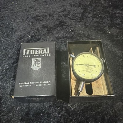 FEDERAL #C21 .0001'' 0-10 MIRACLE MOVEMENT DIAL INDICATOR USA with box