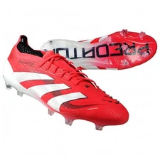 Adidas Soccer Cleats Predator Elite FG Red White Black ID3882 US6H-9H w/Box New