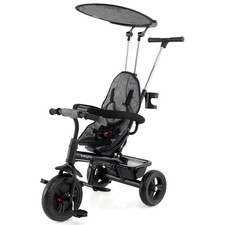 Toddler Tricycle, 7 in 1 Push Trike w/ Adjustable Canopy Parent Push Handle Seat