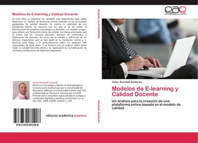 Victor Renobell Santaren | Modelos de E-learning y Calidad Docente | Taschenbuch
