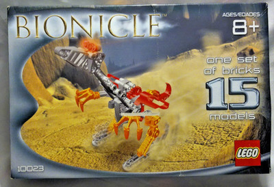 LEGO BIONICLE 2002 Master Builder Set 10023 -15 Models SEALED W/ BOX CONDITIONS