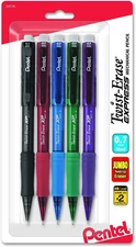 Twist-Erase Express Mechanical Pencil, (0.7Mm), Medium Line, Assorted Fashion Co
