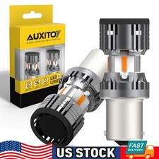 CANBUS BAU15S 12496 LED Front Turn Signal Light Blinker Bulbs Amber 2200K Bright