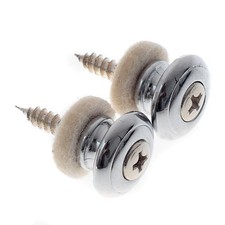 Inovat 2pcs Mushrooms Head Guitar Strap Buttons Locks Chrome chrome