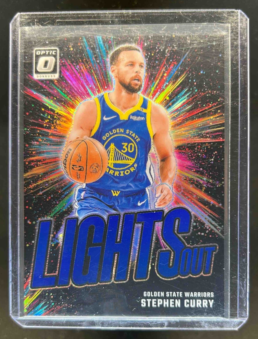 2024-25 Donruss Optic Stephen Curry Lights Out Blue #34/49 Warriors