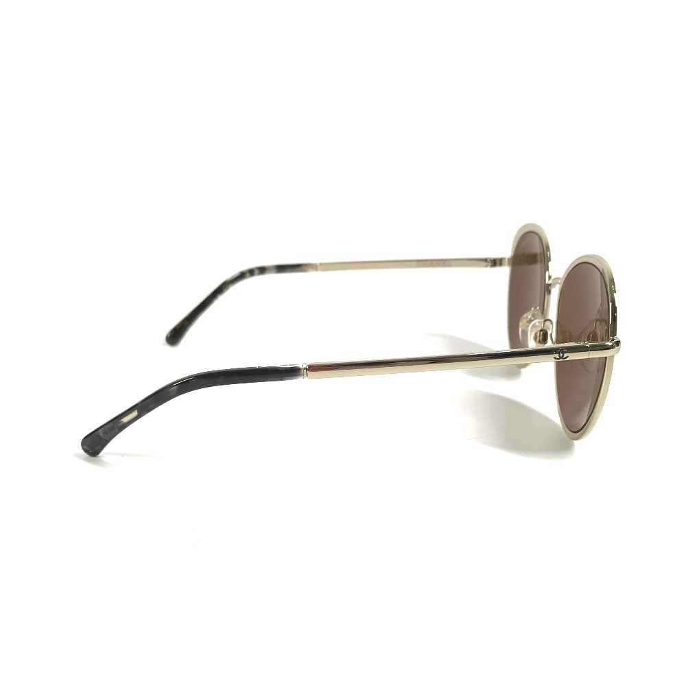 CHANEL 4206 Mirror lens CC Logo CC Mark sunglasses Metal Gold | eBay