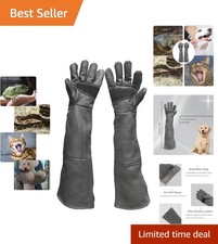 60cm Bite Resistant Animal Handling Gloves - Waterproof Durable Work Gear