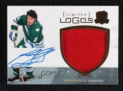 2010-11 Upper Deck The Cup Limited Logos 49/50 Ron Francis #LL-RF Auto HOF 0ow5