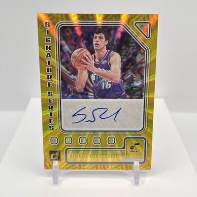 2023-24 Panini Donruss Signature Series Auto - Simone Fontecchio #SS-FON /15