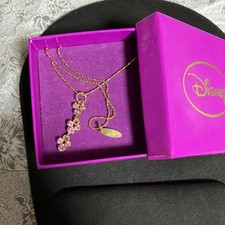 Disney Mickey Mouse Necklace with 3 Dangling Stones, Box Included, Used