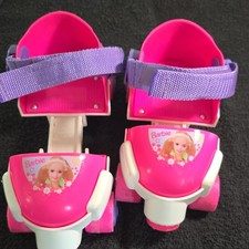 Barbie 1-2-3 Adjustable Girls Quad Roller Skates Pink/Purple