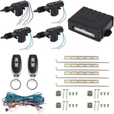 4 Doors Car Central Lock System Keyless Entry Kit With 2 Remote Controls