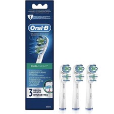 Oral-B Dual Clean Replacement Electric Toothbrush Head, 3 Count - FREE SHIPPING
