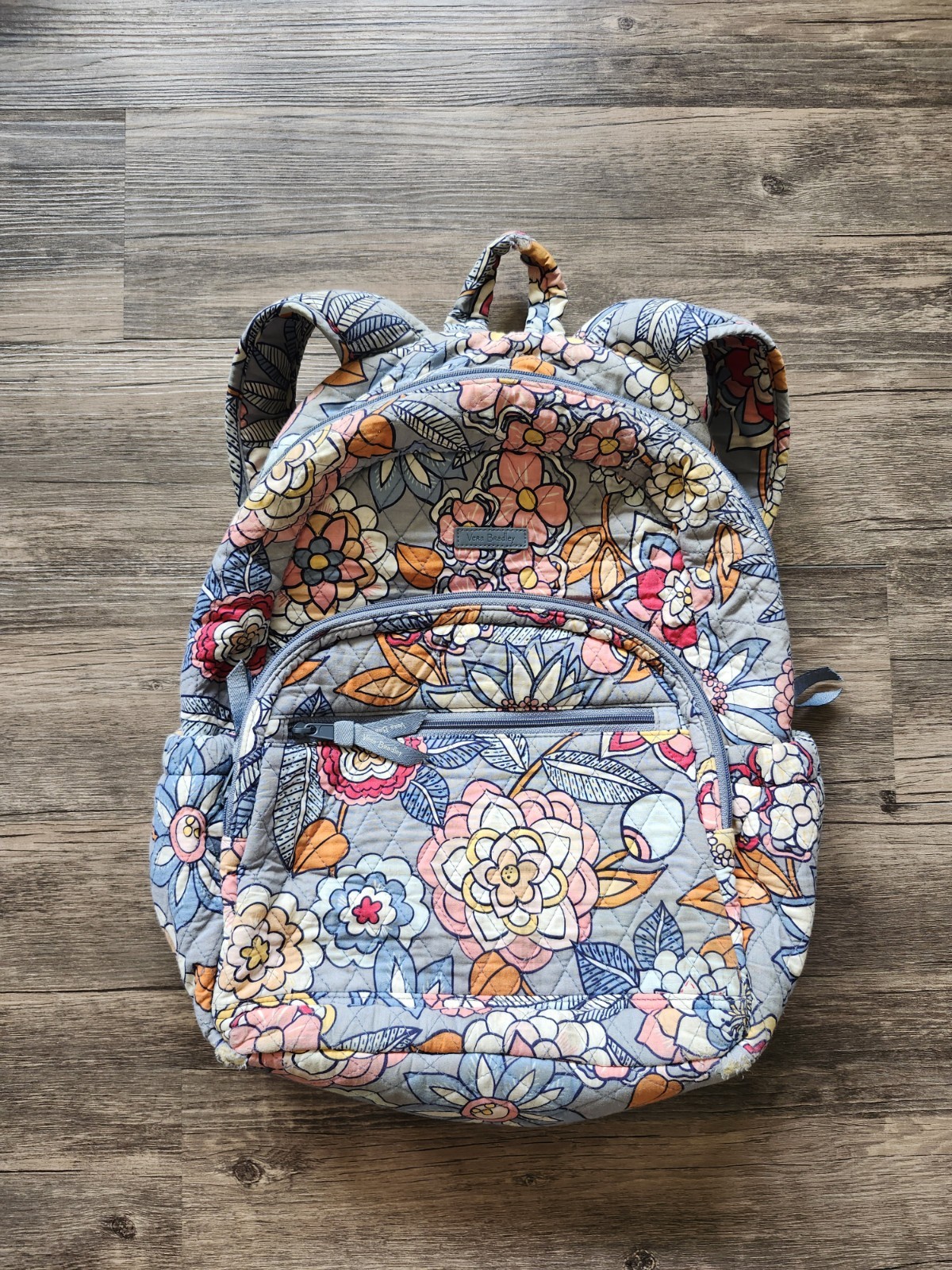 Vera Bradley Quilted Tropical Evening Floral Pattern Backpac