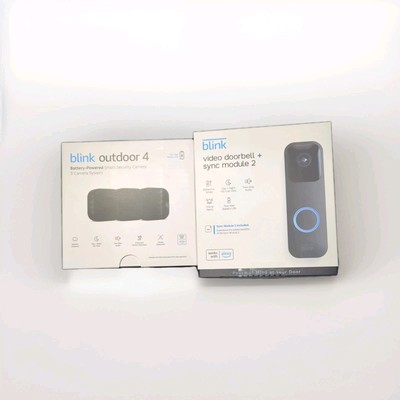 Blink Security System - 3 Outdoor Cams, Video Doorbell, Sync Module 2