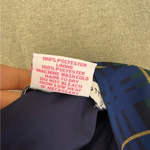 Gretchen Scott || Peasant Dress Midi Campbell Plaid Green Blue XS - Photo 6/8