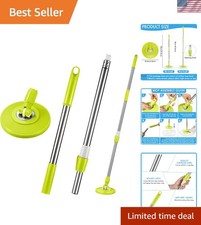 Spin Mop Replacement Handle 360 Degree Spin Mop Pole Handle Replacement Rotat...