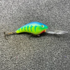 Mann's 20+ Plus Deep Hog Vintage Crankbait Blue Green Sunfish Crystaglow