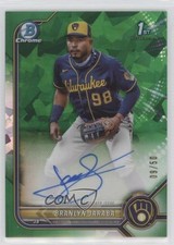 2022 Bowman Sapphire Edition Green 9/50 Branlyn Jaraba #BSPA-BJ Auto 0u17