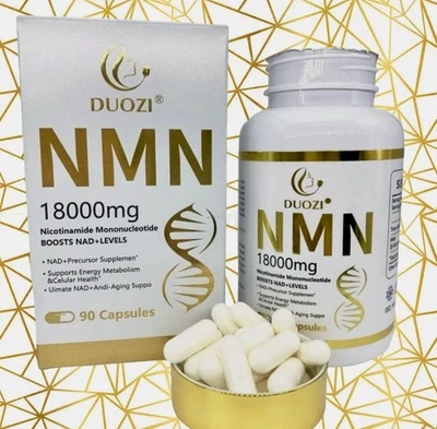 NMN + Resveratrol 90 Capsules Anti-aging Antioxidant Supplement Health 18000mg