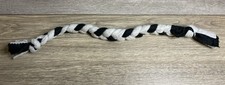 Handmade Fleece Dog Rope Chew Toy 20   Braided Tug  Pull Gray/black NEW