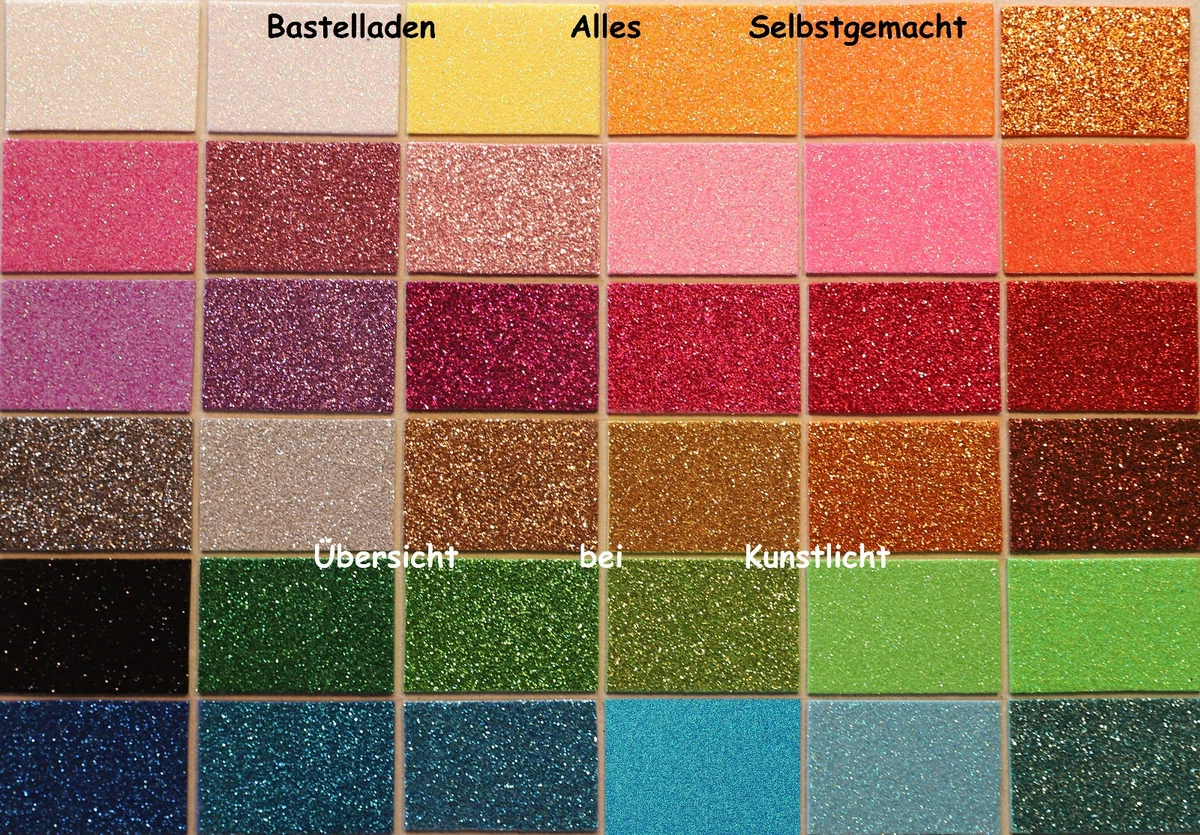 Glitzer Moosgummi irisierend Glitter 32 Farben 40 x 60 cm  ***Rabatt***