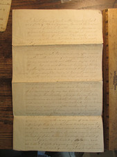 Antique Ephemera Document 1845 Last Will & Testament of Noah Young York Maine ME
