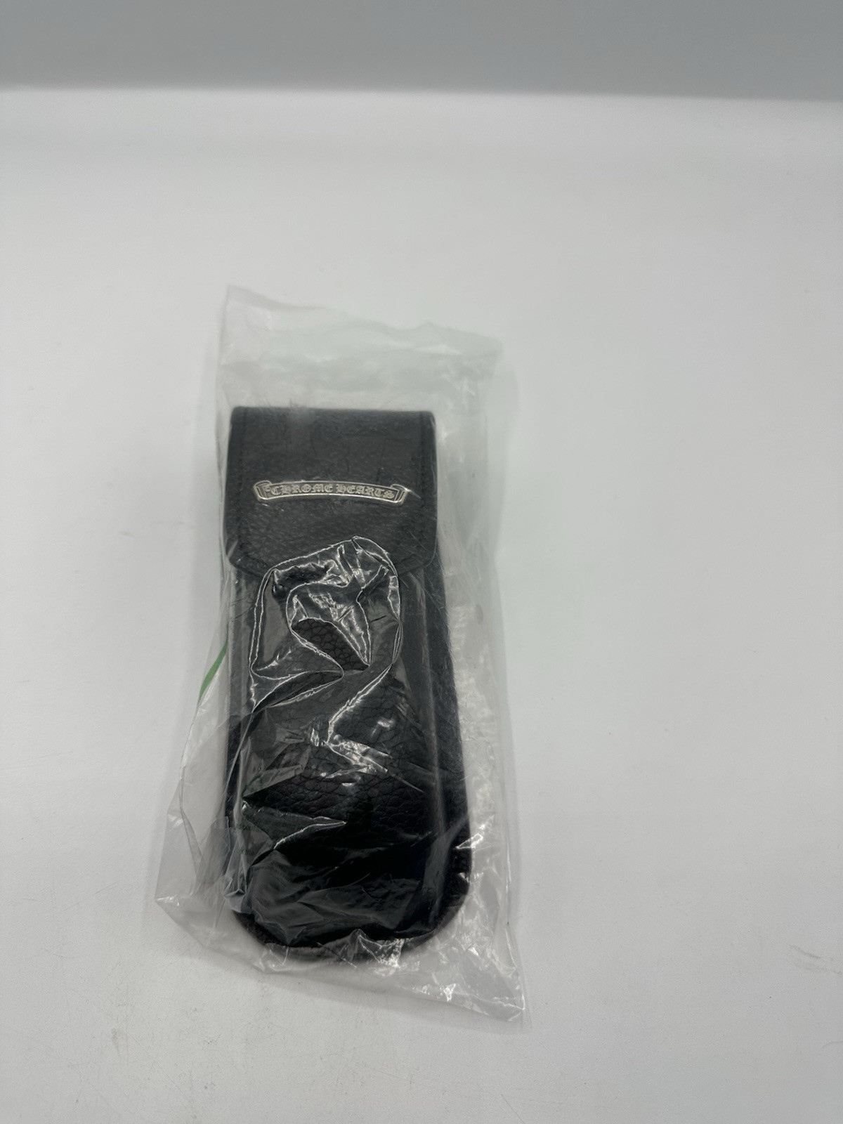 NEW CHROME HEARTS Glasses Case Eyewear Leather Hard Case Scroll