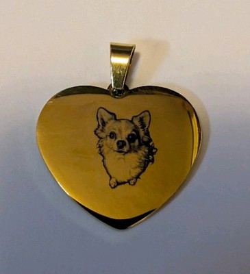 Personalisierter Anhänger Haustier Hund Katze Gravur Gold Denkmal 