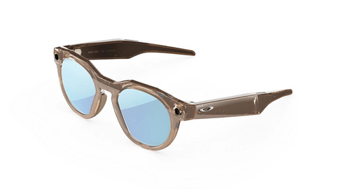 Oakley Meta HSTN glasses Limited Edition Brown Smoke/Prizm Deep Water Polarised