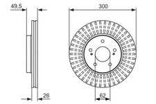 Bremsscheibe Vorderachse für SUZUKI KIZASHI