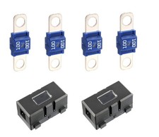 4PCS 100 Amp High Current Fuse M6 Bolt-on Midi Fuse With 2PCS Fuse Holders