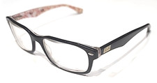 Ray Ban RB5206 5014 Black Red Rectangle Eyeglasses Frame 54-18 145