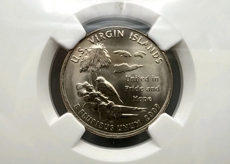 Uncirculated, 2009-D Washington Quarter, Graded MS 67, SMS, U.S. Virgin Islands - Image 3 of 4