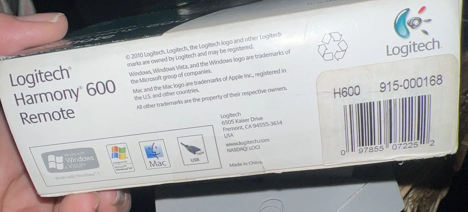 Logitech Harmony 600 Universal Advanced Programmable Remote Control NEW - Image 3 of 4