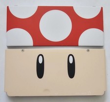 New Nintendo 3DS Authentic OEM Kisekae Cover Plate Super Mushroom 019 Used