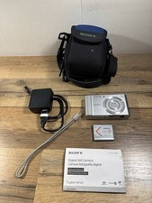 Sony Cyber-Shot DSC-W800 20.1MP Digital Camera Silver w/5x Zoom Bundle Tested