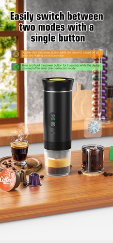 Foombthe Portable Espresso Coffee Machine with Digital Display 3-in-1 Capsule - Picture 7 of 24