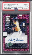 2022 PANINI DONRUSS OPTIC RATED PRSPCT SIGNATURES SAL FRELICK 4/25 PSA 9 AUTO