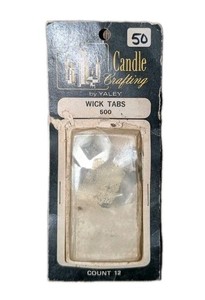 Candle Crafting Wick Tabs 500 By Yaley 10 Count Vintage