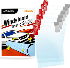 Windshield Sticker Applicator – 6 Pack, 4 X 6 Inch Heat-Resistant PET Film with