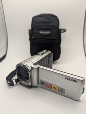 Sony Handycam DCR-SX44 Digital Camcorder Camera Silver 4GB Tested NO CHARGER